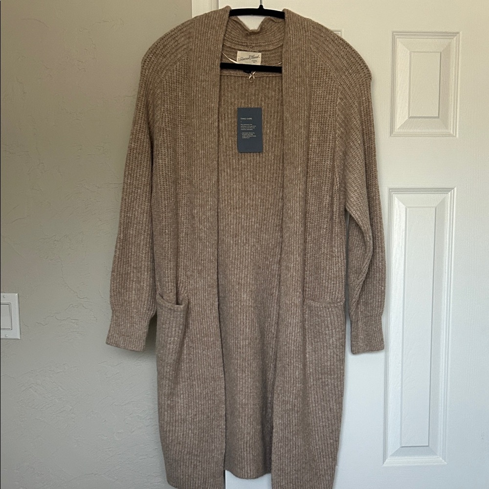 Universal Thread Tan Ribbed Cardigan